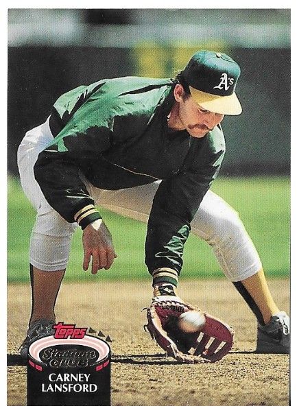 Lansford, Carney / 1992 Oakland Athletics / Stadium Club #45