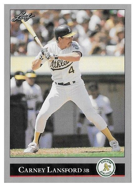Lansford, Carney / 1992 Oakland Athletics / Leaf #148