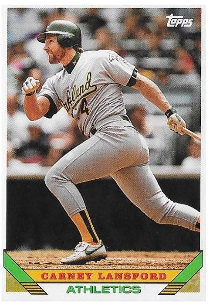 Lansford, Carney / 1993 Oakland Athletics / Topps #127
