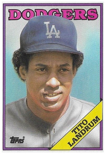 Landrum, Tito / 1988 Los Angeles Dodgers / Topps #581