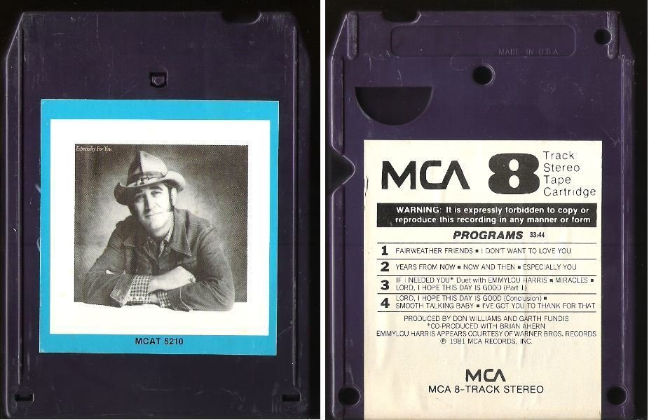 Williams, Don / Especially For You (1981) / MCA MCAT-5210