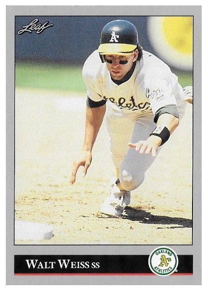Weiss, Walt / 1992 Oakland Athletics / Leaf #380