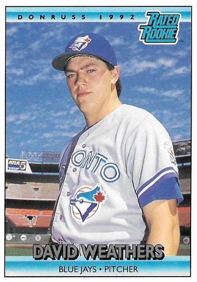 Weathers, David / 1992 Toronto Blue Jays / Donruss #418
