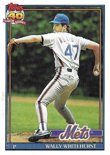 Whitehurst, Wally / 1991 New York Mets / Topps #557