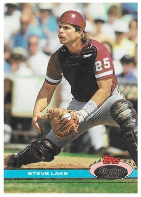 Lake, Steve / 1991 Philadelphia Phillies / Stadium Club #395