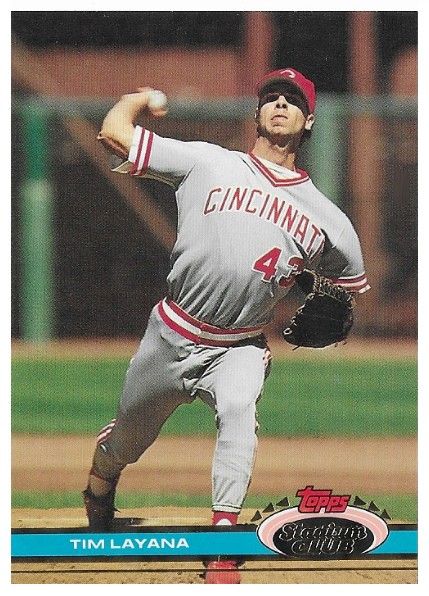 Layana, Tim / 1991 Cincinnati Reds / Stadium Club #396