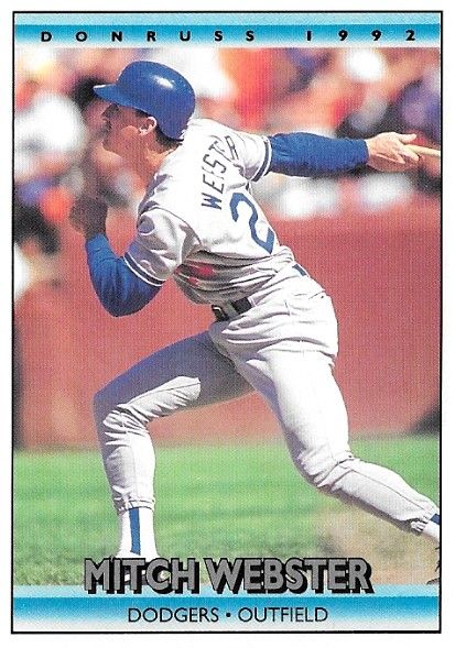 Webster, Mitch / 1992 Los Angeles Dodgers / Donruss #714
