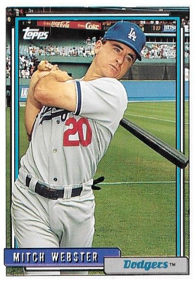 Webster, Mitch / 1992 Los Angeles Dodgers / Topps #233
