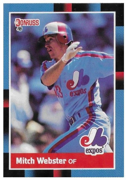 Webster, Mitch / 1988 Montreal Expos / Donruss #257