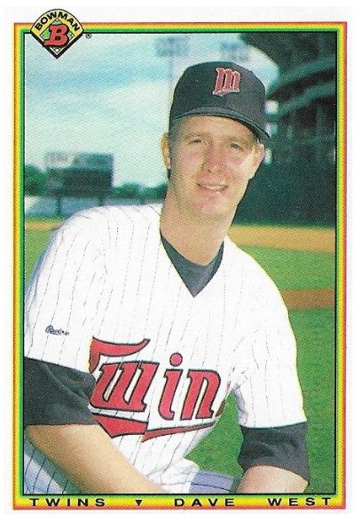 West, Dave / 1990 Minnesota Twins / Bowman #413