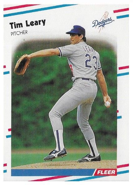 Leary, Tim / 1988 Los Angeles Dodgers / Fleer #521
