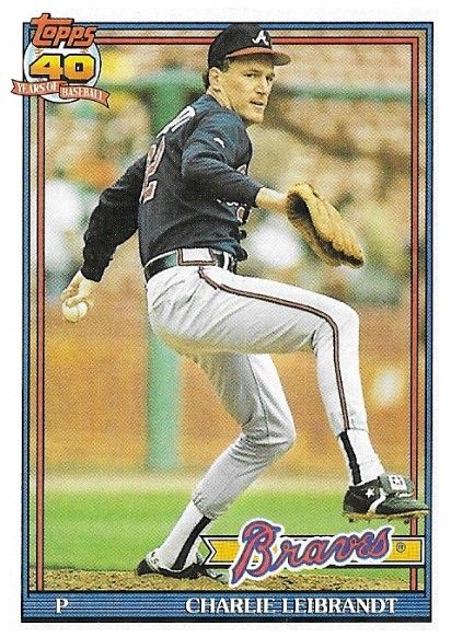 Leibrandt, Charlie / 1991 Atlanta Braves / Topps #456