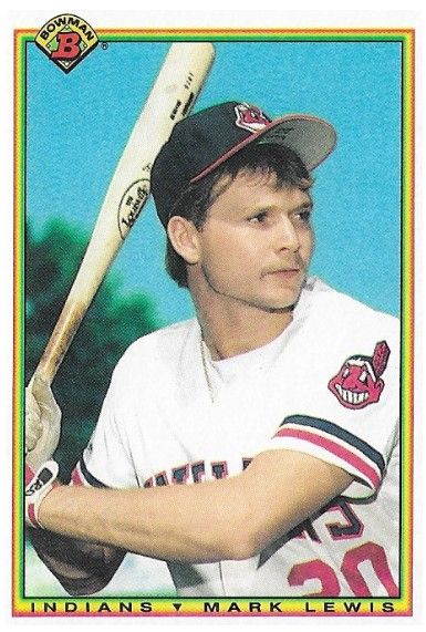 Lewis, Mark / 1990 Cleveland Indians / Bowman #338
