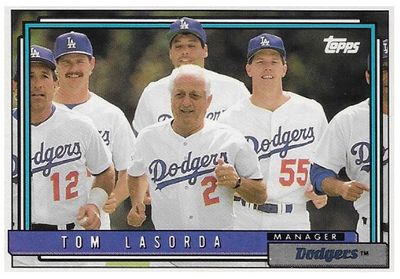 Lasorda, Tom / 1992 Los Angeles Dodgers / Topps #261