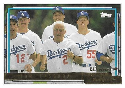 Lasorda, Tom / 1992 Los Angeles Dodgers / Topps #261