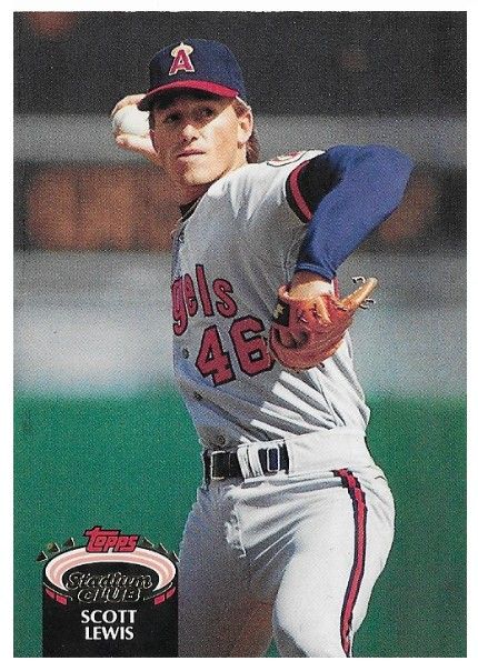 Lewis, Scott / 1992 California Angels / Stadium Club #43