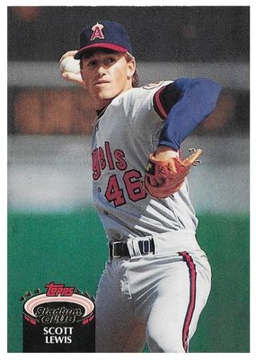 Lewis, Scott / 1992 California Angels / Stadium Club #43