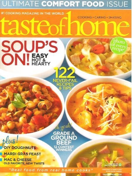 Taste of Home / Soup's On! / February - March 2010