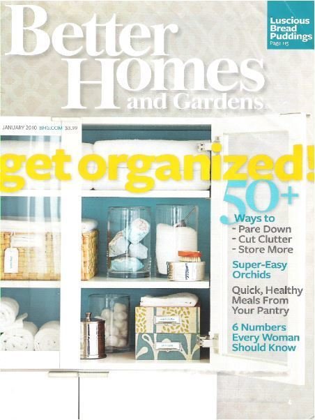 Better Homes and Gardens / Get Organized / January 2010 | Magazine (2010)