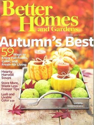 Better Homes and Gardens / Autumn&#39;s Best / October 2009