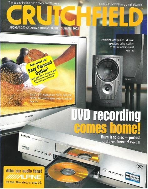 Crutchfield / DVD Recording Comes Home! / Summer 2002 | Catalog (2002)