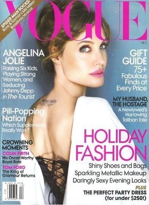 Vogue / Angelina Jolie - Holiday Fashion / December 2010