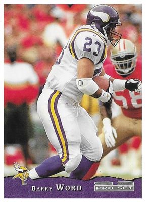 Word, Barry / 1993 Minnesota Vikings / Pro Set #260