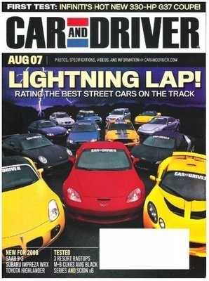 Car and Driver / Lightning Lap! / August 2007