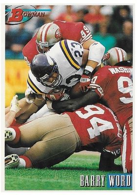 Word, Barry / 1993 Minnesota Vikings / Bowman #218