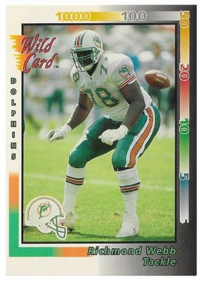 Webb, Richmond / 1992 Miami Dolphins / Wild Card #437