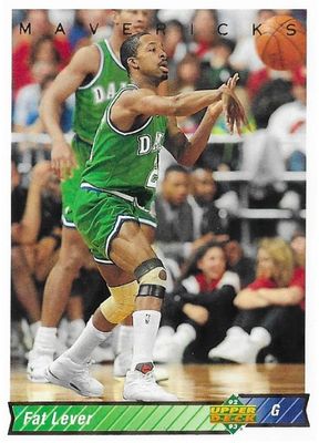 Lever, Fat / 1992-93 Dallas Mavericks / Upper Deck #307
