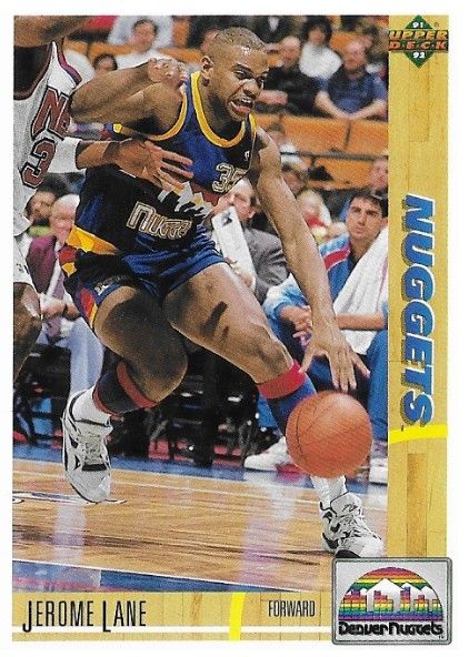 Lane, Jerome / 1991-92 Denver Nuggets / Upper Deck #295