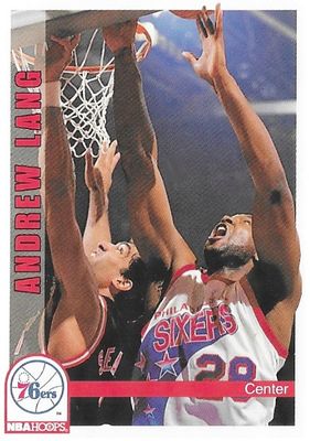 Lang, Andrew / 1992-93 Philadelphia 76ers / Hoops #446