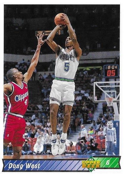 West, Doug / 1992-93 Minnesota Timberwolves / Upper Deck #103