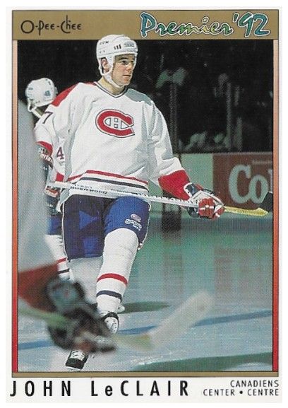 LeClair, John / 1991-92 Montreal Canadiens / O-Pee-Chee #105