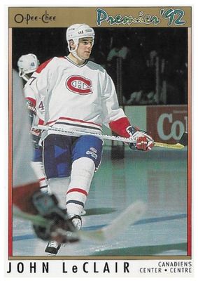 LeClair, John / 1991-92 Montreal Canadiens / O-Pee-Chee #105