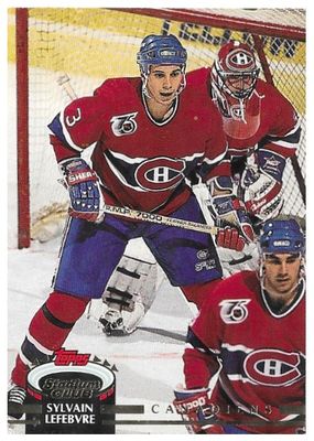 Lefebvre, Sylvain / 1992-93 Montreal Canadiens / Stadium Club #367