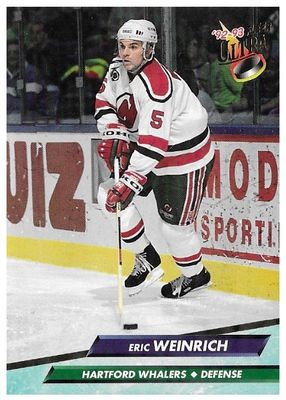 Weinrich, Eric / 1992-93 Hartford Whalers / Ultra #76