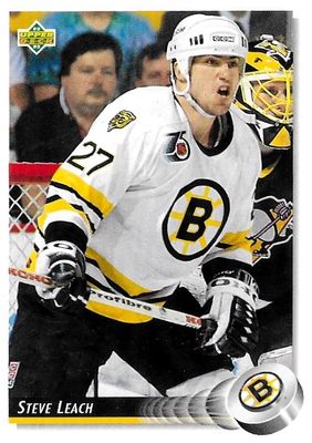 Leach, Steve / 1992-93 Boston Bruins / Upper Deck #61