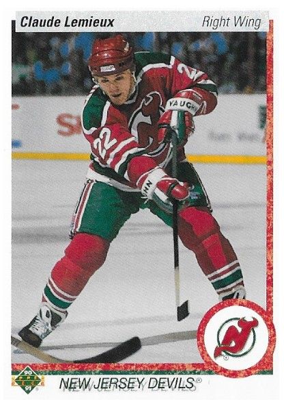 Lemieux, Claude / 1990-91 New Jersey Devils / Upper Deck #447