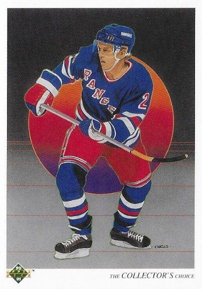 Leetch, Brian / 1990-91 New York Rangers / Upper Deck #315