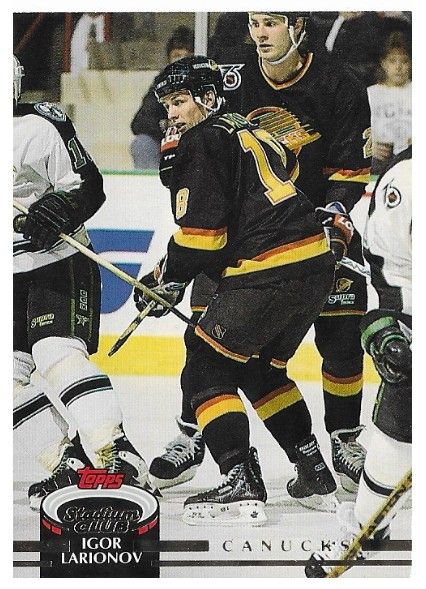 Larionov, Igor / 1992-93 Vancouver Canucks / Stadium Club #299