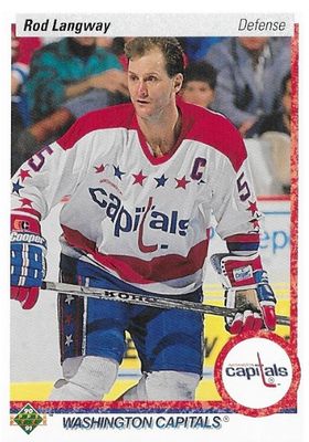 Langway, Rod / 1990-91 Washington Capitals / Upper Deck #57