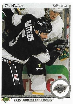 Watters, Tim / 1990-91 Los Angeles Kings / Upper Deck #117 (French)