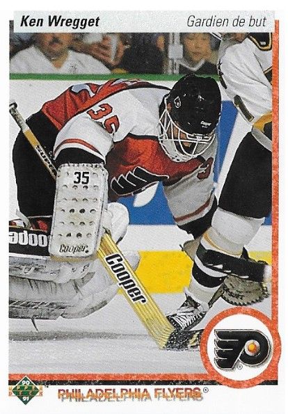 Wregget, Ken / 1990-91 Philadelphia Flyers / Upper Deck #89 (French)