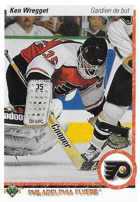 Wregget, Ken / 1990-91 Philadelphia Flyers / Upper Deck #89 (French)