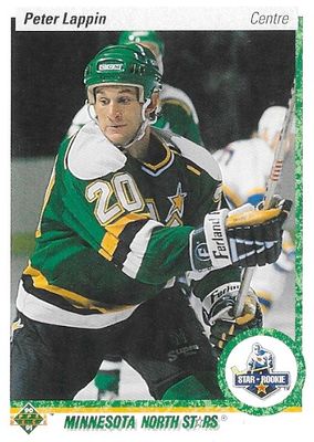 Lappin, Peter / 1990-91 Minnesota North Stars / Upper Deck #235 (French)