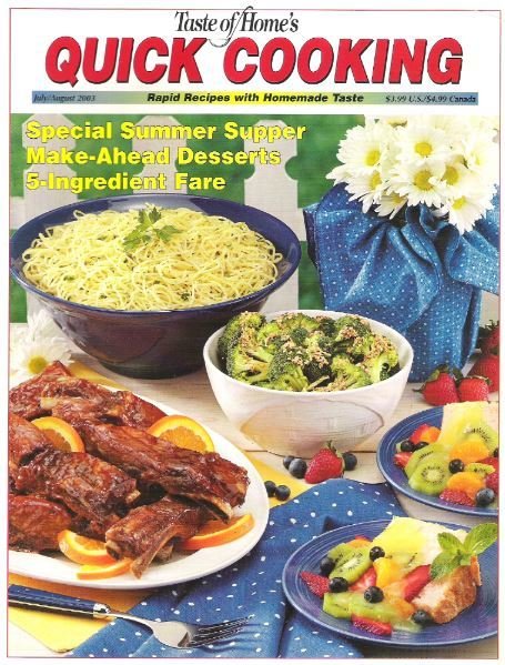 Quick Cooking / Special Summer Supper / July - August 2003 | Magazine (2003)