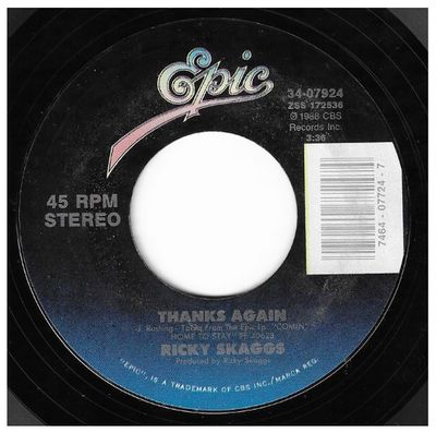 Skaggs, Ricky / Thanks Again