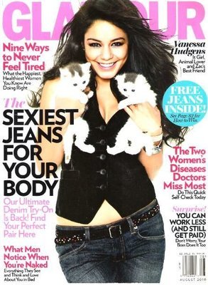 Glamour / Vanessa Hudgens - Sexiest Jeans for Your Body / August 2010